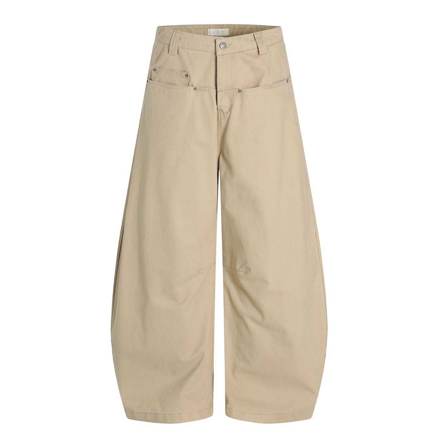 Slimming wide-leg casual trousers