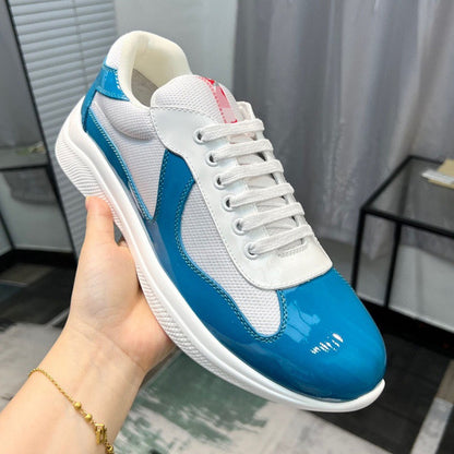 Casual Breathable Cowhide Canvas Sneakers for Men