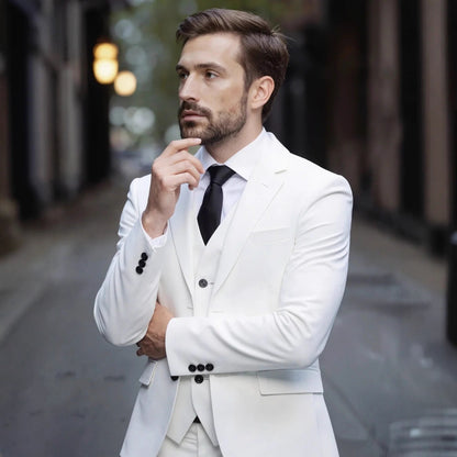 Men's Three-Piece Suit Business Casual Style
