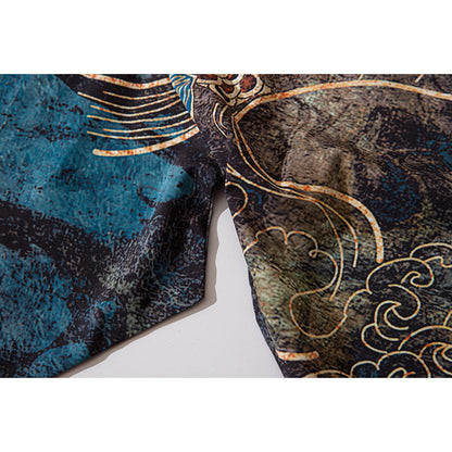 Kimono Mantel Met Print