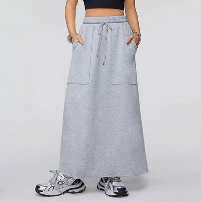 European and American women's fashionable casual loose sports half length skirt