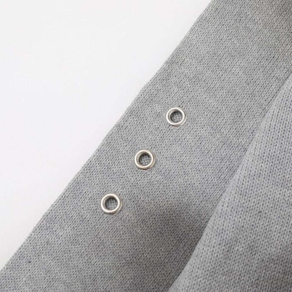 Vest met ritssluiting opstaande kraag en inkjetprint