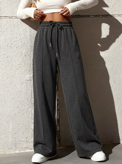 Womens High Waist Wide Leg Pants