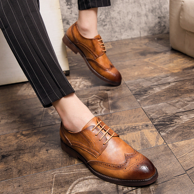Klassieke leren veterschoenen voor heren