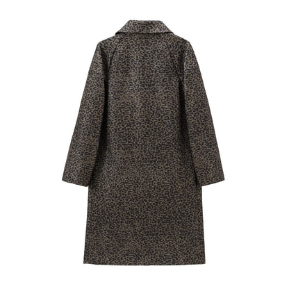 Losse casual damesjas met dierenprint