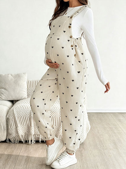 Woolen gauze maternity belt pants