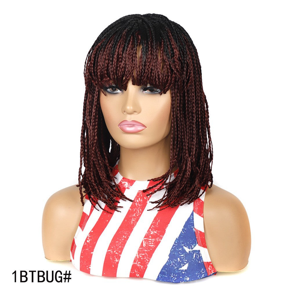 Short Braided Bobo Head Wig