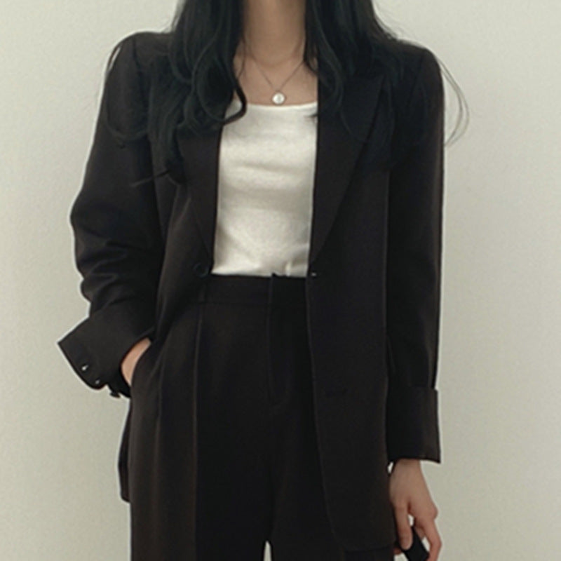 Women's Chic Suit Jacket and Pants Set