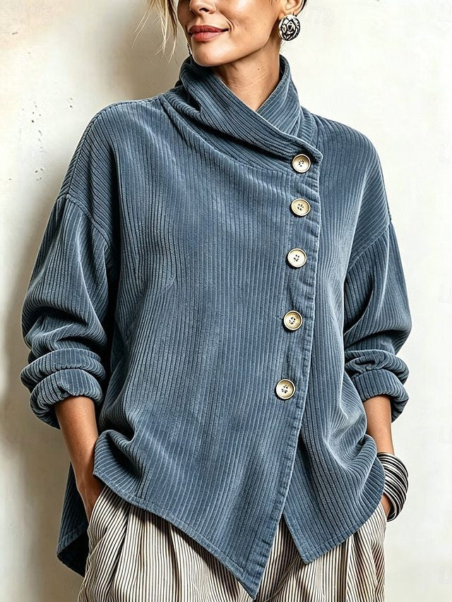 Irregular Corduroy Top