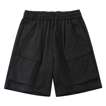 Men's Trendy Loose Drawstring Summer Half Pants Trousers Male Style