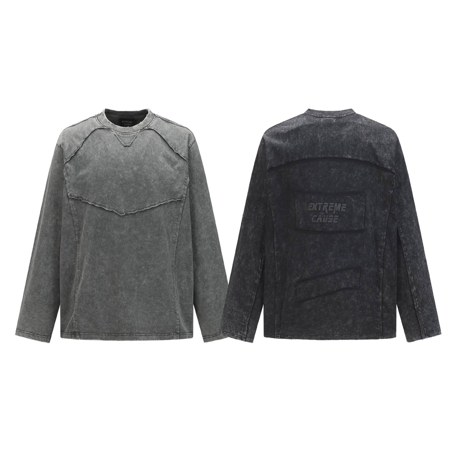 Wash and make old frayed hoodies with water