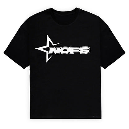 Short Sleeve Top for Men and Women, Street Hip Hop Punk Letter Print T-Shirt and Shorts