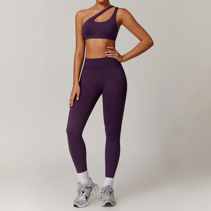 Yoga set met schouderbeha en -broek