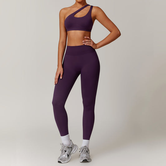 Yoga set met schouderbeha en -broek