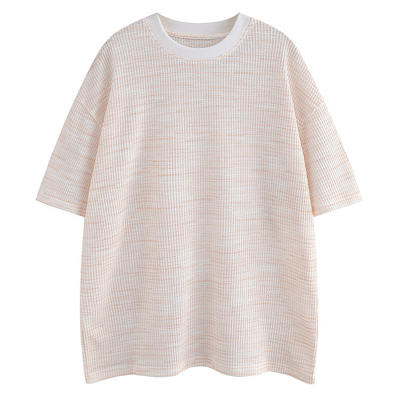 Men's  Clean Fit Trendy Draped Mid-sleeve