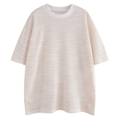Men's  Clean Fit Trendy Draped Mid-sleeve