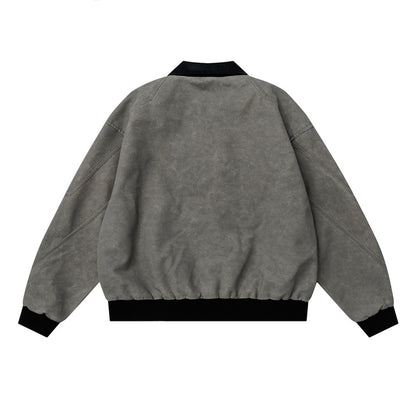 PU leather workwear jacket