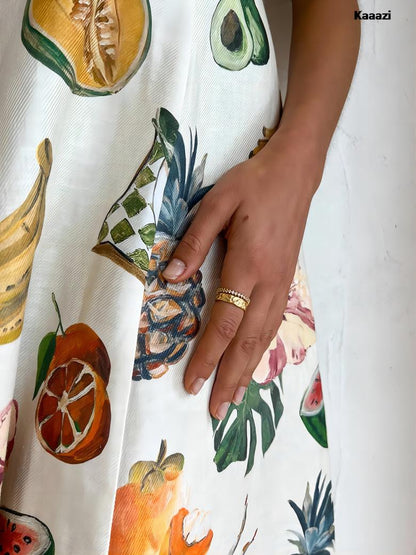 Short Sleeve Fashion Vintage Print Maxi Dress Casual Summer Round Neck Puff Sleeve Loose Women Long Dress Slim Fit Elegant Robe