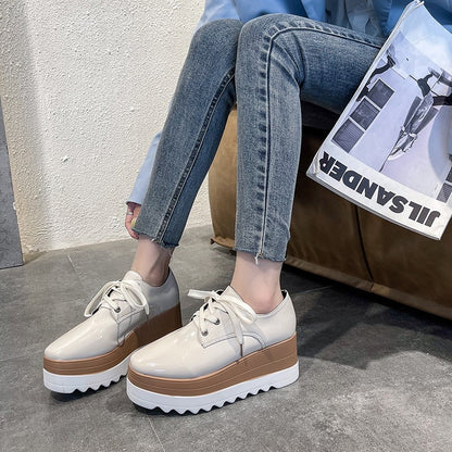 Modieuze wedge platform sneakers voor dames