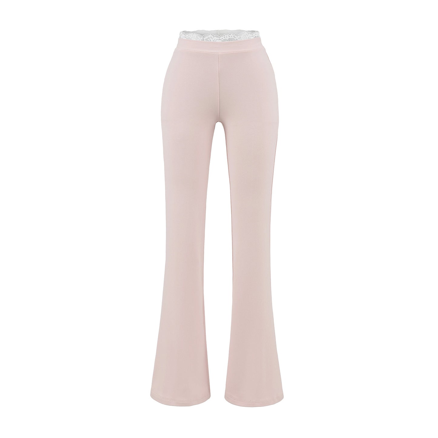 Lace lace low waisted flared pants