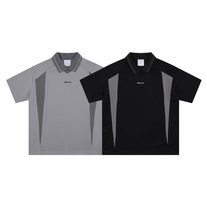 Vintage Retro Polo Shirt  Short Sleeve Summer Half-Sleeve
