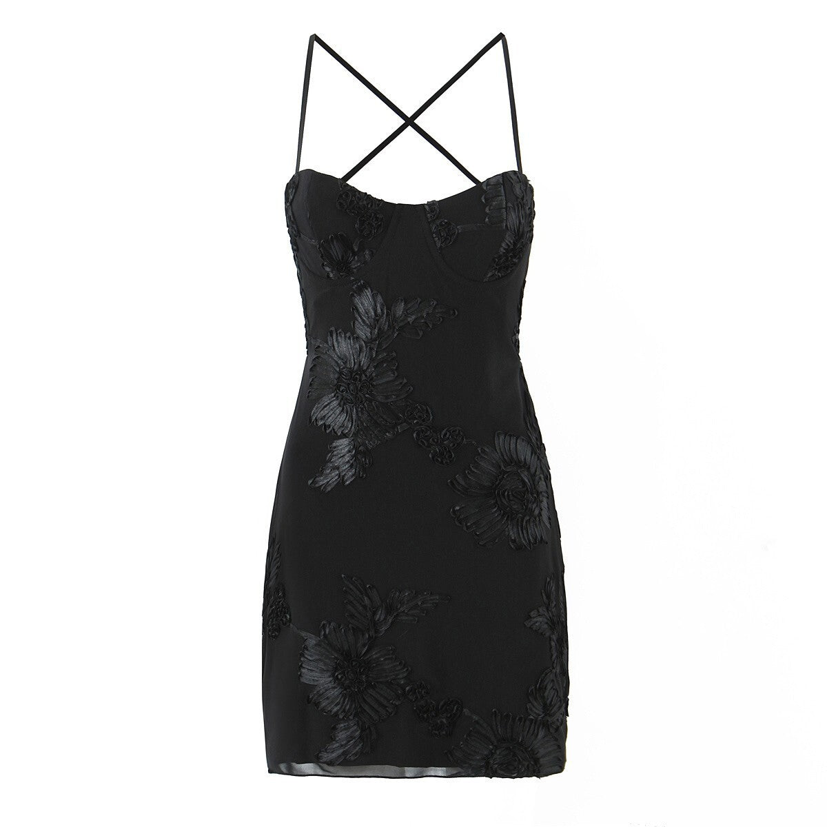 Elegant Classic 3D Flower Corset Dress with Steel Boning Women's Dress