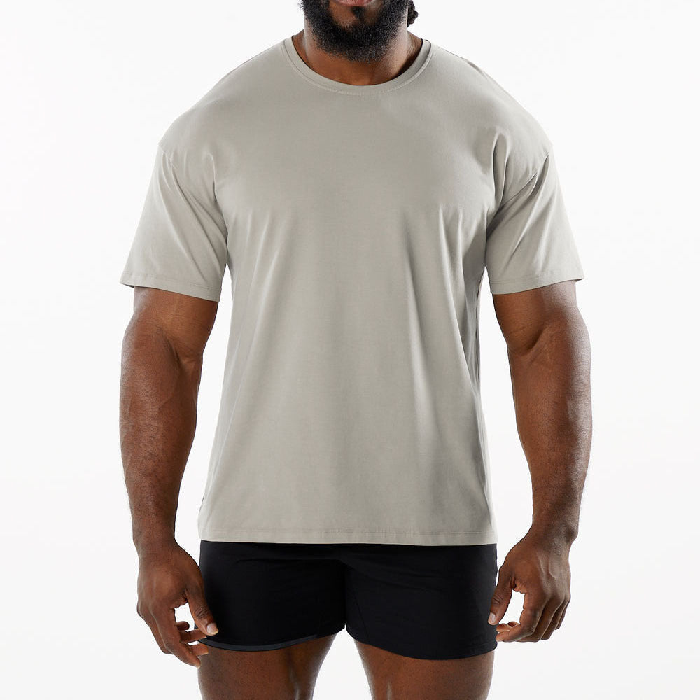 Casual katoenen T-shirt met korte mouwen voor heren