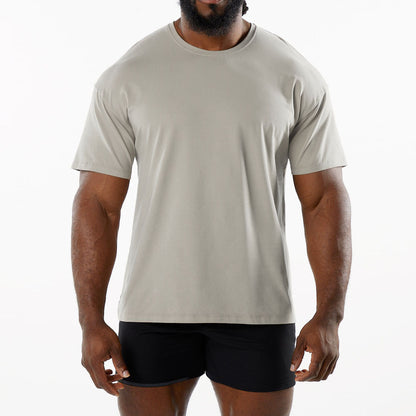Casual katoenen T-shirt met korte mouwen voor heren