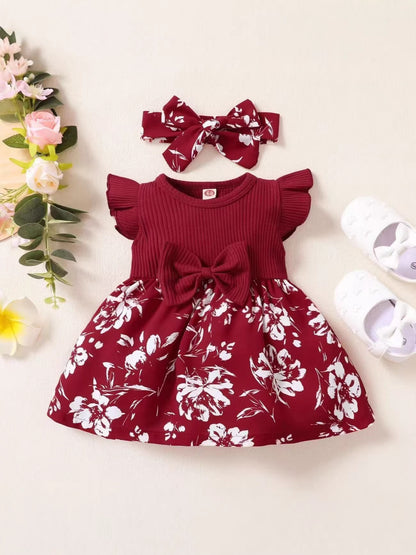 Girls Floral Princess Dress