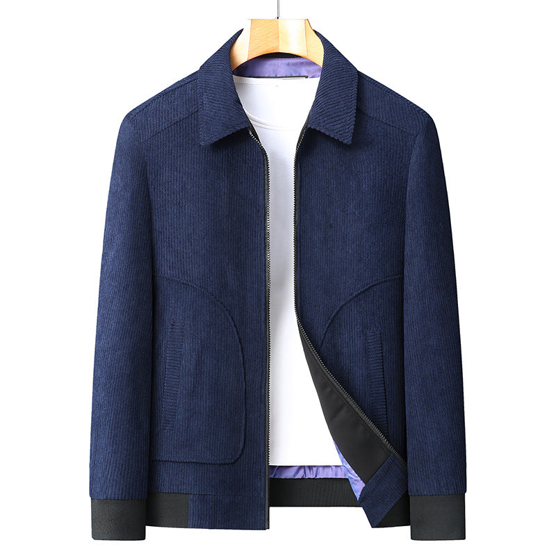 Mens Plus Size Corduroy Jacket
