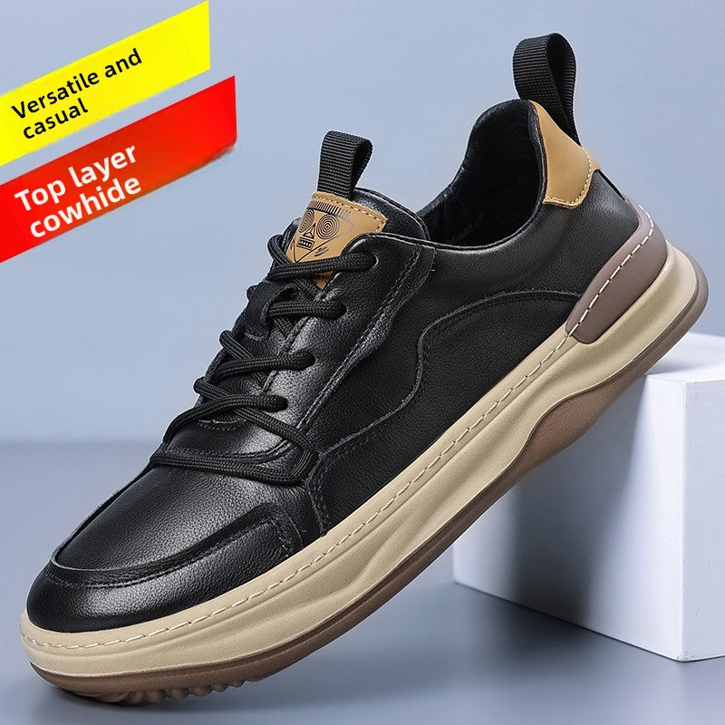 Casual leren sneakers hoge of lage model voor heren