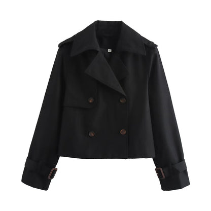 Women's loose-fitting long-sleeved coat