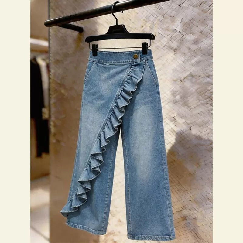 Vintage High Waist Straight Leg Jeans
