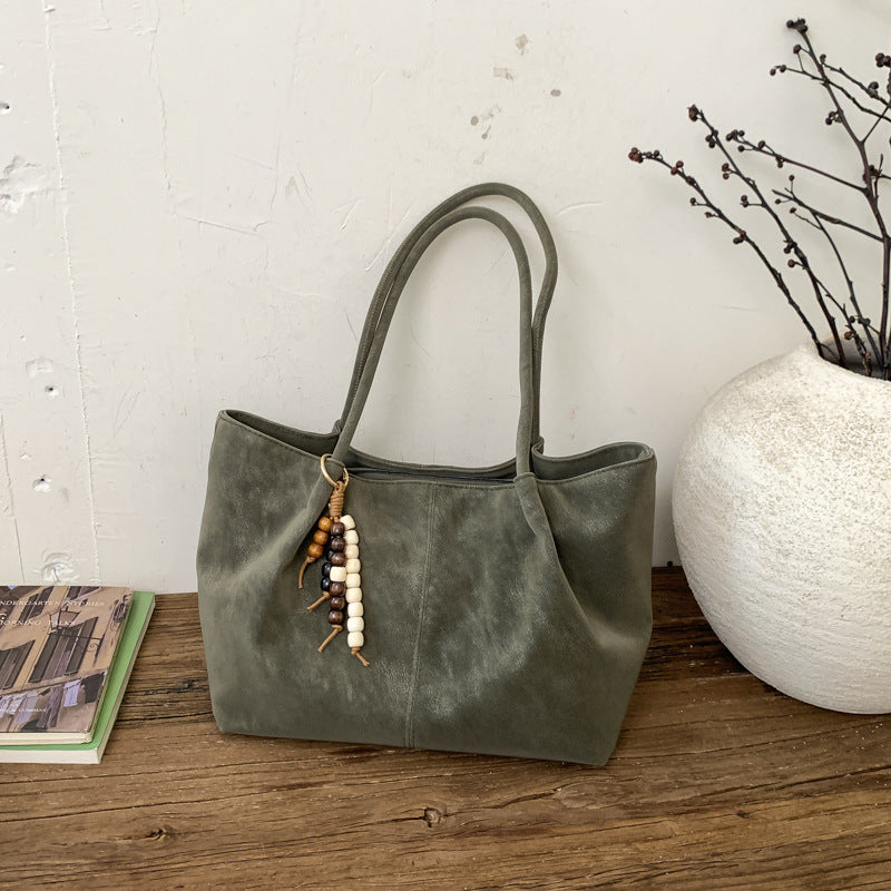 Retro Leopard Print Shoulder Bag