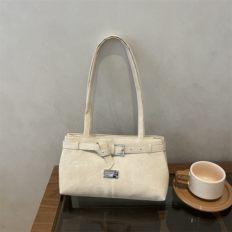 Retro Minimalist Women Shoulder Handbag