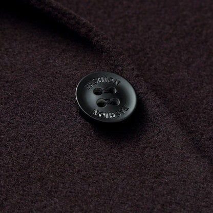 Lange zakelijke heren mantel van hoogwaardige wol