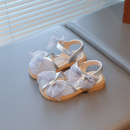 Girls Bow Sandals Soft Sole
