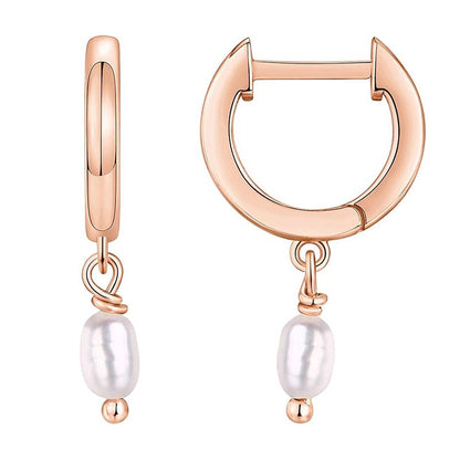 Brass Electroplated Zircon Stud Earrings