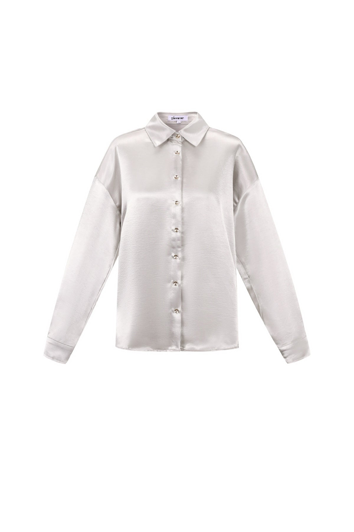 Blouse met zijden look