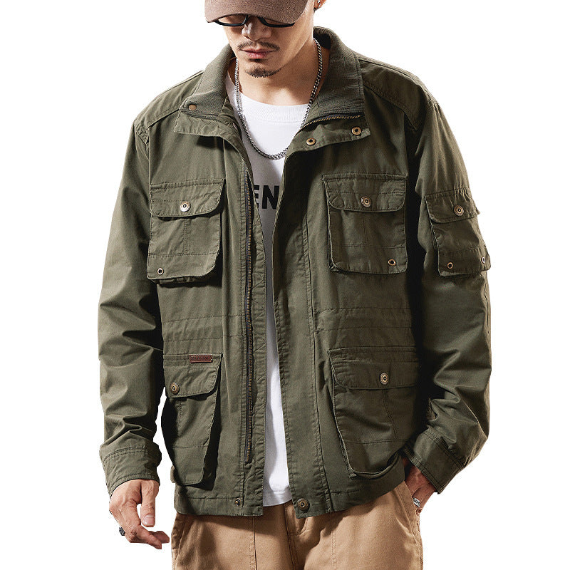 Mens Workwear Multi-Pocket Jacket