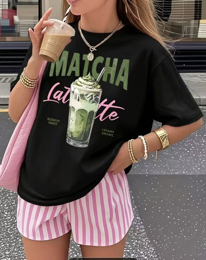 Women's Fun Print Pure Cotton Loose Fit Short Sleeve T-Shirt