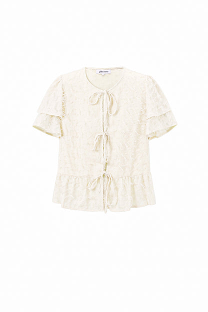 Tops met korte mouwen Effen kleur Elegant Lente/Zomer