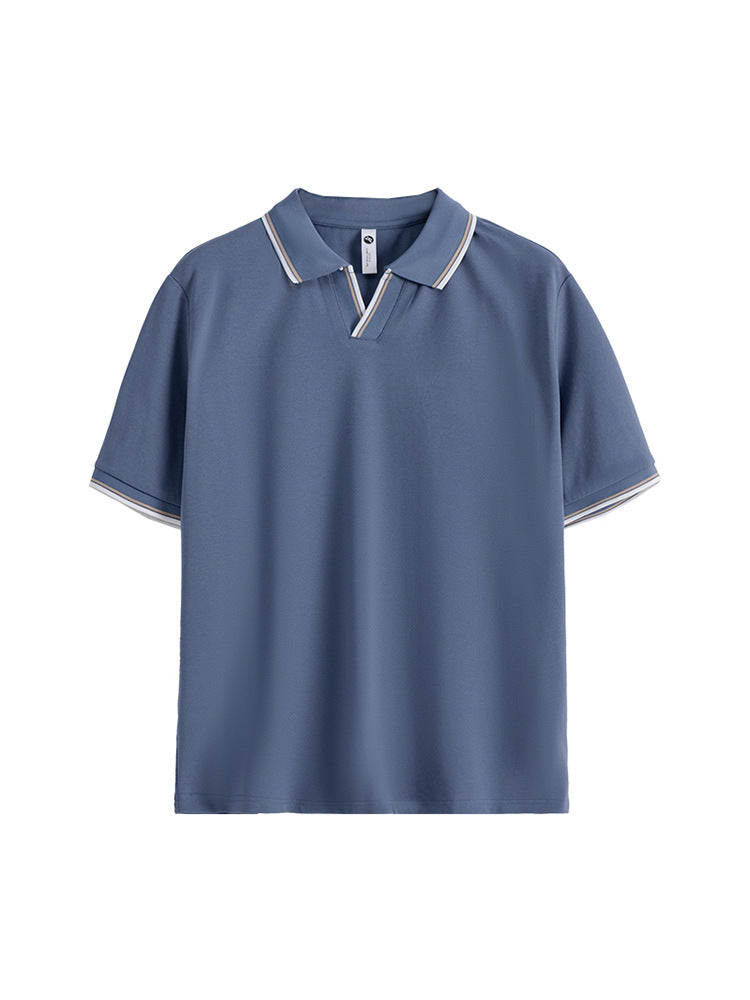 Men's Polo Shirt Men's High-end Short-sleeved Summer High-end Collared T-shirt Top Paul Casual T-shirt Men's