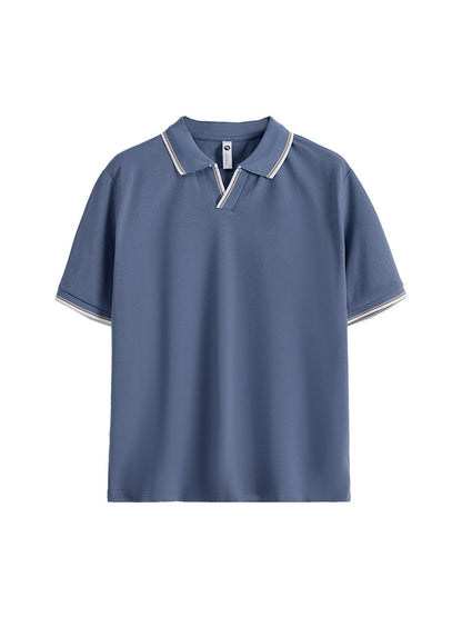 Men's Polo Shirt Men's High-end Short-sleeved Summer High-end Collared T-shirt Top Paul Casual T-shirt Men's