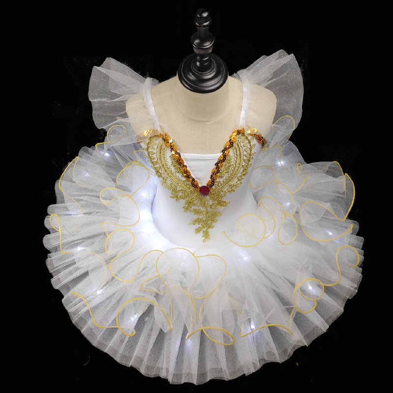 Girls Luminous Ballet Performance Dress
