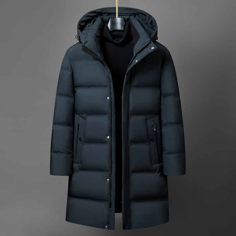 Men's Anti-Velvet Lined Hat Craft Down Jacket
