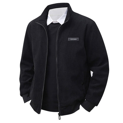 Stand Collar Long Sleeve Shirt Jacket