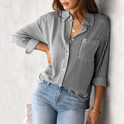 Women's Striped Woven Shirt