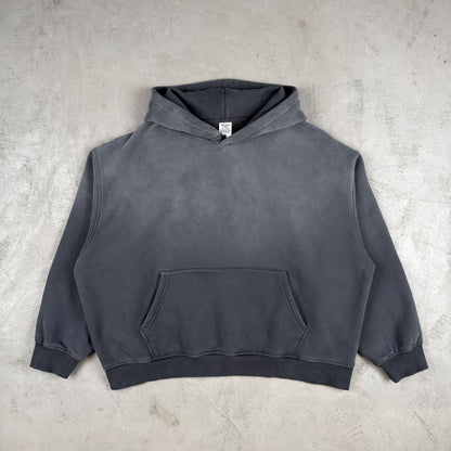 Oversized Gradient Washed Fleece Hoodie