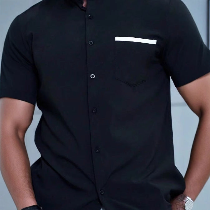 Heren Korte Mouw Overhemd